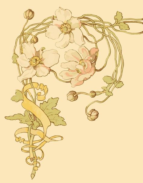 Fiori Art Deco, Margaret Armstrong, Fleurs Art Nouveau, Illustration Art Nouveau, Design Art Nouveau, Art Nouveau Illustration, Art Nouveau Flowers, Illustration Botanique, Herbal Products