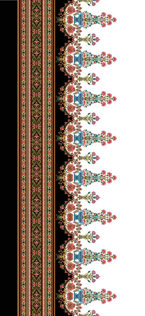 digital border design, Embroidery Border Patterns Design, Digital Lace Border Design, Textile Border Design Patterns, Digital Lace Border, Textile Border Design, Digital Border Design, Border Design Png, Lace Border Design, Textile Border