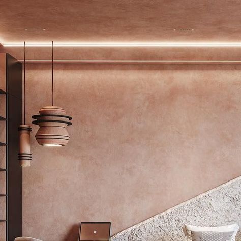 Terracotta Limewash, Light Terracotta Walls, Terracotta Wall Color, Limestone Architecture, Wash Walls, Terracotta Bedroom, Terracotta Walls, Lime Wash Walls, Limewash Walls