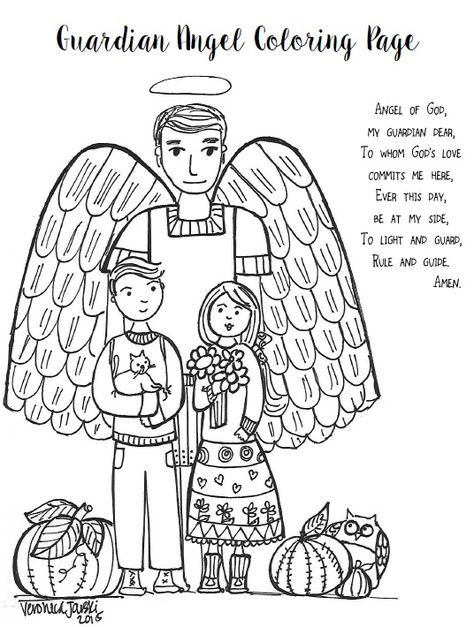 https://app.box.com/s/tp9d0tz89gwmd1vgcmlg3pozdmb7wbjg Catholic Kids Crafts, Guardian Angel Prayer, Catholic Kids Activities, Religion Activities, Angel Coloring Pages, Guardian Angels Prayer, Saint Coloring, Catholic Education, Catholic Crafts