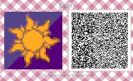 Animal crossing new horizons tangled sun QR code *NOT my original photo, credit to the original owner* Rapunzel Sun, Tangled Sun, Town Aesthetic, Motif Acnl, Animal Crossing 3ds, Animal Crossing New Leaf, Ac New Leaf, Leaf Animals, Animal Crossing Guide