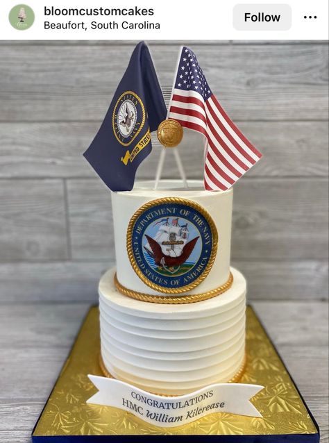 Navy Chief Retirement Cakes, Cop Retirement Cake, Coast Guard Retirement Cake, Naval Retirement Party Ideas, Army Retirement Cake Ideas, Usmc Retirement Cake, Navy Commissioning Party, Us Navy Retirement Party Ideas, Navy Chief Cake