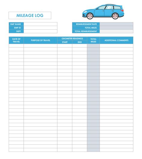 Printable Mileage Log Template For Self Employed Mileage Log Printable Free, Car Maintenance Checklist Free Printables, Temperature Log Sheet, Running Milage Log Printable Free, Mileage Tracker Printable, Vehicle Mileage Log Printable, Mileage Log Printable, Mileage Tracker, Resignation Letter Sample