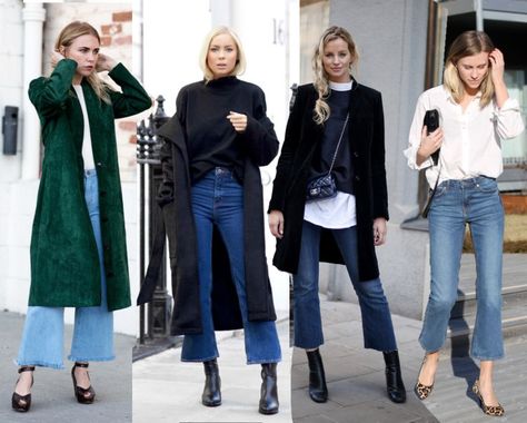 TREND REPORT | THE FLARE CROPPED JEANS Minimalistic Jeans, Flare Cropped Jeans, Flare Jeans Outfit, Jeans Outfit Fall, The Flare, Minimal Classic, Winter Chic, Trend Report, Minimal Chic