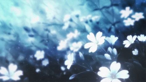 트위터 헤더, Gif Background, Anime Flower, Blue Drawings, Animated Banners, Arte 8 Bits, Blue Banner, Drawing Wallpaper, Flowers Gif