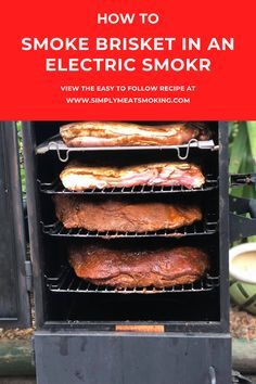 Electric Smoker Brisket, Smoked Brisket Recipes Electric Smoker, Smoked Brisket Recipes, Smoker Recipes Brisket, Barbecue Backyard, Smoker Cooking Recipes, Smoked Beef Brisket Recipes, Beef Brisket Recipe, Slow Cooked Brisket