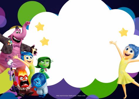 Inside Out All Characters, Inside Out Party Invitations, Inside Out 2 Invitation, Inside Out Birthday Invitations, Inside Out Invitations, Inside Out 2 Party, Inside Out 2 Birthday Party, Inside Out Birthday Party Ideas, Inside Out Birthday Party