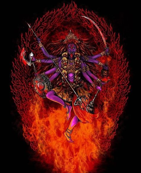 Instagram Aghori Kali, Kali Ma Art, Maa Mahakali, Jay Maa Kali, Goddess Of Destruction, Kali Tattoo, Maa Kali Images, Indian Goddess Kali, Kali Hindu