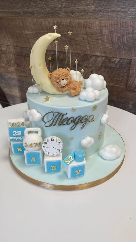 Welcome Baby Boy Cake, Baby Cake Design, A Wallpaper Letter, A Wallpaper Letter Love, Cake Bear, Newborn Cake, Boy Cakes, Wallpaper Letter, Frases Aesthetic