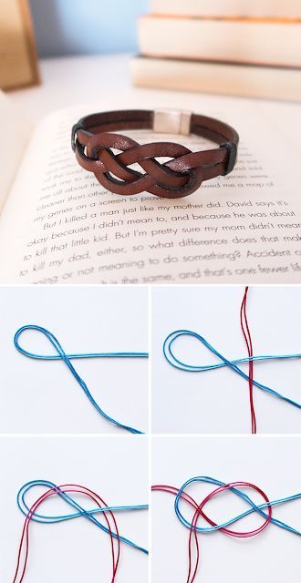 How to make an Infinity Knot | DIY Infinity Knot Bracelet | Leather Bracelets for guys | Bracelets for Men | Gift Ideas Bracelet En Cuir Diy, Diy Rings Tutorial, Wire Rings Tutorial, Diy Leather Bracelet, Diy Ring, Knots Diy, Infinity Knot, Easy Jewelry, Ring Tutorial