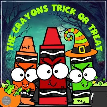 The Crayons Trick Or Treat Activities, Halloween Book And Craft, Halloween Elementary, Halloween Crayons, Crayon Book, October School, Colors Party, Halloween Writing, Library Themes