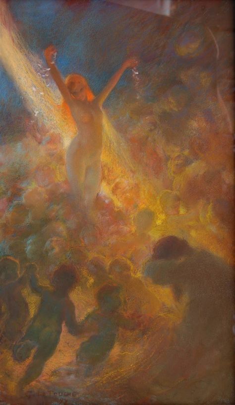 Gaston La Touche, Arte Inspo, Wow Art, A4 Poster, Arte Fantasy, Color Inspo, Ethereal Art, Vintage Artwork, Art Stuff