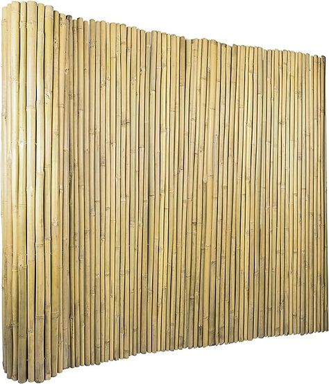 Amazon.com : Jollybower 6Ft High x 8 Ft Long x 0.7In D Bamboo Screen, Natural Bamboo Fence Rolls, Eco-Friendly Bamboo Fencing for Outdoor Balcony Patio Garden Border Pool : Patio, Lawn & Garden Reed Fencing, Bamboo Garden Fences, Bamboo Screen, Bamboo Fencing, Bamboo Privacy, Bamboo Screening, Garden Border, Bamboo Poles, Balcony Patio