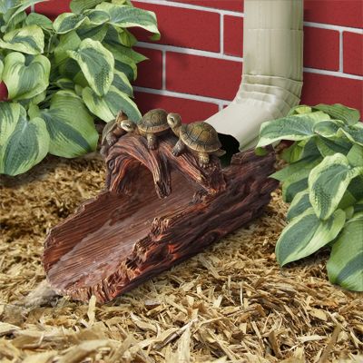 Gutter Buddies are beautifully hand painted and sculpted from resin. Simply place in front of your downspout to add some flare around your gardens or home. Downspout Landscaping, Downspout Ideas, Decorative Downspouts, Downspout Extension, Drainage Ideas, Minnesota Garden, Splash Blocks, Copper Top, Drain Pipes