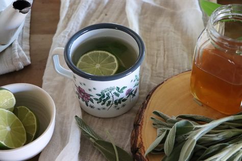 Abuelita's Sore Throat Tea Recipe Throat Tea, Sore Throat Tea, Herbal Academy, Botanics Skin Care, Home Apothecary, Botanical Tea, Herbal Recipes, Culinary Herbs, The Simple Life