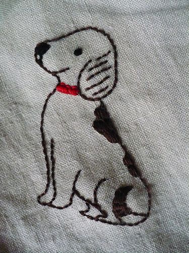 Puppy Practice | This is my second project. I still love emb… | Flickr Embroidery Dog Patterns, Dogs Embroidery, Embroidery Dog, Dog Patterns, Dog Embroidery Designs, Dog Embroidery, Embroidered Dog, Crewel Embroidery Kits, Embroidery Transfers