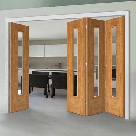 Japanese Porch, Wooden Partition Design, Folding Doors Internal, Wooden Panel Design, Wooden Glass Door, Modern Patio Doors, Folding Sliding Doors, Room Partitions, Internal Folding Doors