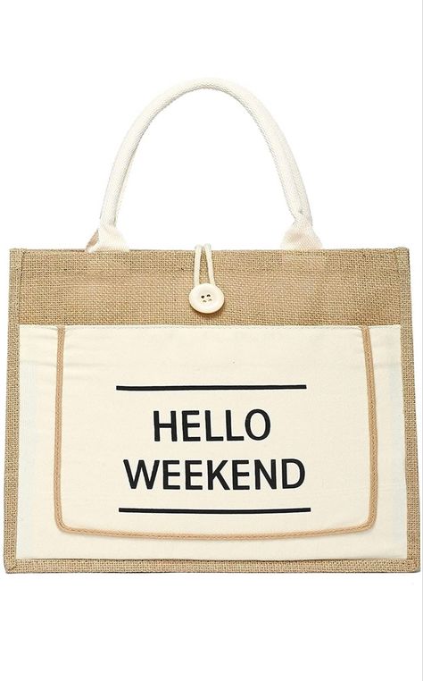 #tote #vacationstyle Large straw tote bag #summerstyle #summeroutfit2022 #summer2022 Best Reusable Grocery Bags, Road Trip Bag, Beige Clothing, Everyday Tote Bag, Grocery Shopping Bags, Hello Weekend, Pool Bags, Trolley Bags, Produce Bags