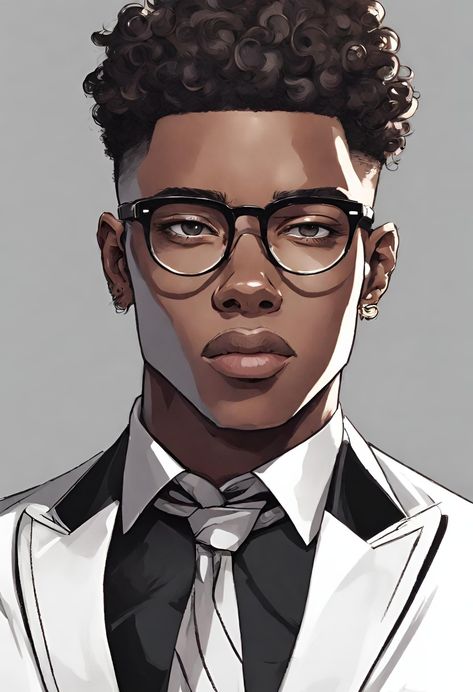 Black Anime Guy, Black Comics, Black Cartoon Characters, Dope Cartoon Art, Black Characters, Black Anime Characters, Black Artwork, Black Cartoon, Black Love Art