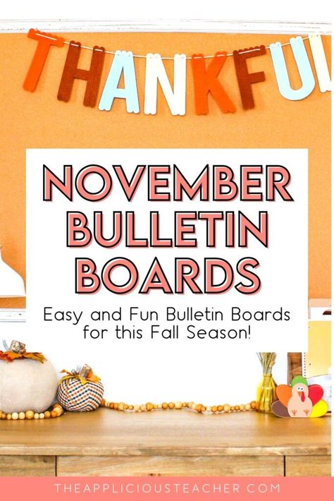 9 Easy Bulletin Board Ideas for November Thankful For Books Bulletin Board, Library November Bulletin Boards, Thanksgiving Bulletin Board Ideas For Library, Thankful Bulletin Boards For School, November Library Bulletin Board Ideas, Gratitude Bulletin Boards For School, Thanksgiving Board Ideas For Work, Fall Library Display Ideas, Grateful Bulletin Board Ideas