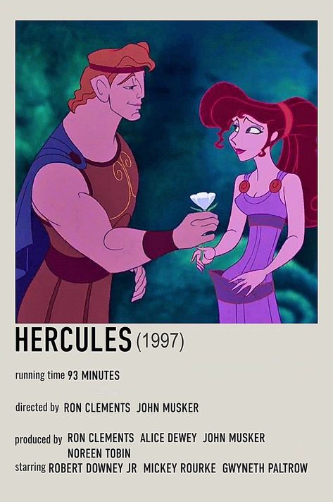 Classic Disney Movie Posters, Hercules Polaroid Poster, Hercules Movie Poster, Minimalistic Movie Posters, Hercules Fanart, Hercules Poster, Disney Movie Poster, Hercules Movie, Polaroid Movie Poster