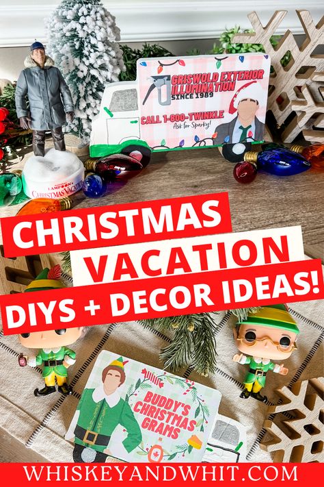 National Lampoons Christmas Vacation Diy, Christmas Vacation Decor, Christmas Indoor Decorations, Christmas Dollar Tree, Griswold Christmas Vacation, Christmas Vacation Party, Dollar Tree Diys, Christmas Vacation Movie, National Lampoon's Christmas Vacation