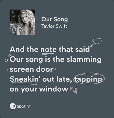 Our Song Taylor Swift, Song Taylor Swift, Taylor Swift Our Song, Taylor Swift Debut Album, Irish Jig, Taylor Swift Song Lyrics, Our Song, Taylor Lyrics, Dream Concert