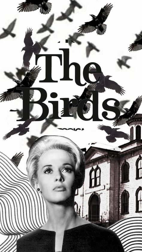 #the birds #hitchcock The Birds Movie Poster, Birds Hitchcock, The Birds Hitchcock, The Birds Movie, Halloween Lunch Box, Birds Movie, Lunchbox Ideas, Movie Themes, Popular Movies