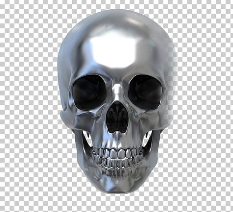 Chrome Png, Chrome Skull, 3d Computer Graphics, Futurisme Retro, Photo Elements, Texture Metal, Skull Png, Human Bones, Metal Skull