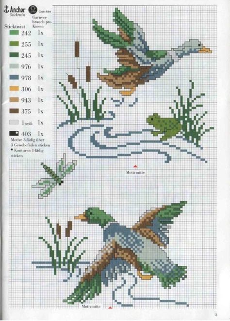 Embroidery Styles, Cross Stitch Border Pattern, Cross Stitch Boards, Animal Cross Stitch Patterns, Cross Stitch Bird, Crochet Tapestry, Crochet Cross, Cross Stitch Animals, Tapestry Crochet