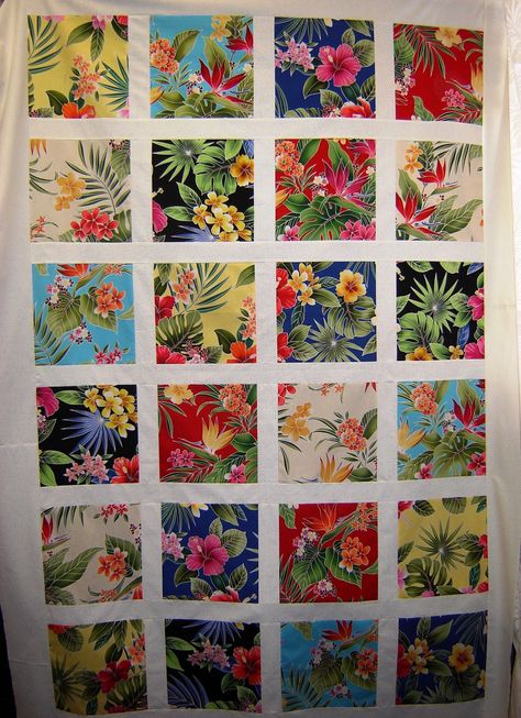 Hawaiian applique quilt