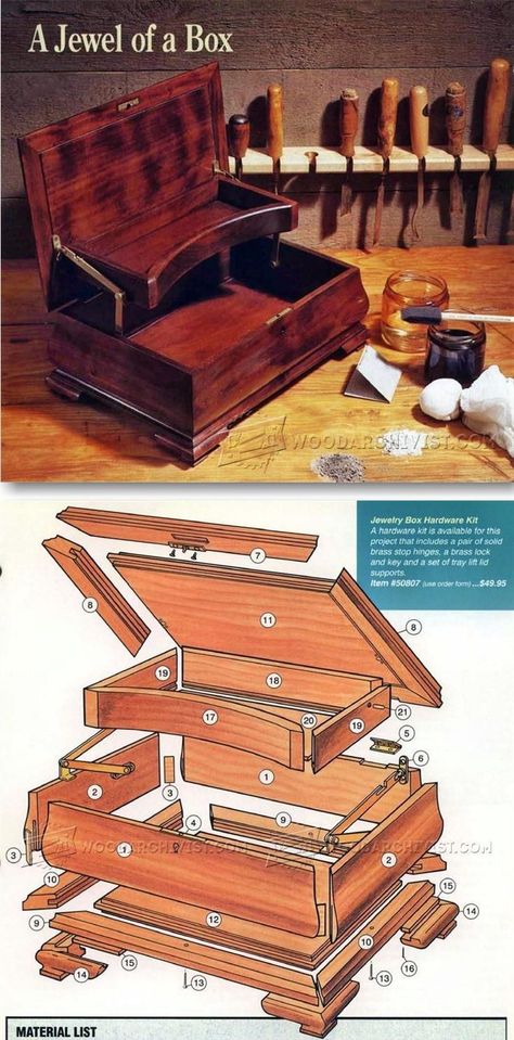 Jewerly Box Diy, Log Crafts, Woodshop Ideas, Jewelry Box Plans, Wood Projects Plans, Woodworking Box, Jewelry Box Diy, Easy Wood Projects, Wood Working Projects