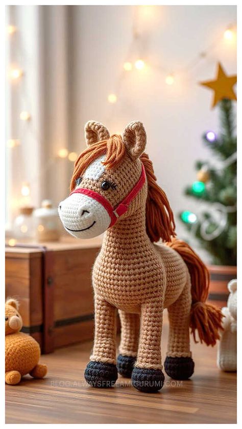 Amigurumi Horse Crochet Free Pattern Free Crochet Horse Pattern, Amigurumi Horse Free Pattern, Crochet Horse Pattern Free Easy, Amigurumi Horse Pattern, Horse Crochet Pattern Free, Free Crochet Patterns For Horses, Crochet Horse Pattern Free Amigurumi, Crochet Horse Pattern Free, Crocheted Horse Pattern Free