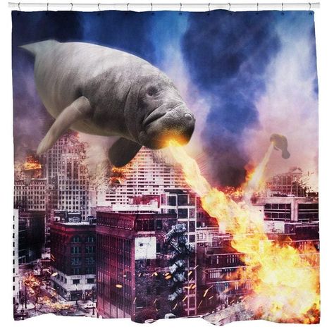 Hipster Gifts, Cool Shower Curtains, Manatees, Funny Bathroom Decor, Very Funny Pictures, Bathroom Humor, Really Funny Pictures, What’s Going On, Funny Laugh