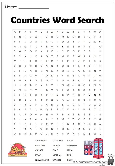 nice Countries Word Search Third Grade Homework, School Team Building Activities, 3rd Grade Words, March Lessons, Word Search Puzzles Printables, Hard Words, Word Search Games, Word Search Printables, Social Studies Worksheets