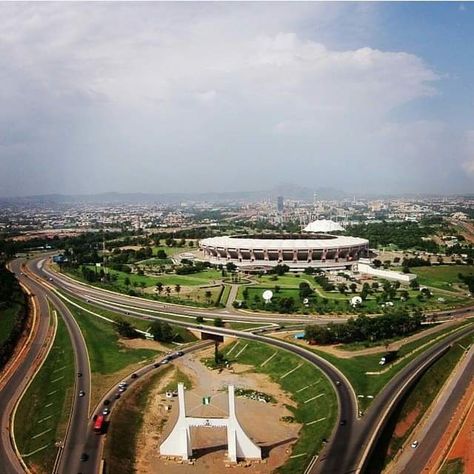 Abuja city gate, and National Stadium complex. Nigeria Aesthetic, Nigeria City, Abuja Nigeria, Africa Photography, Coastal Country, River Delta, Bubbles Wallpaper, Democratic Republic Of The Congo, National Stadium