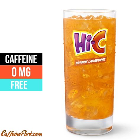 How Much Caffeine is in Hi-C orange? Hi C, Mcdonald Menu, Famous Drinks, Mcdonald's Restaurant, Top Secret Recipes, Mexican Pizza, Fast Food Items, Orange Drinks, Fanta Can