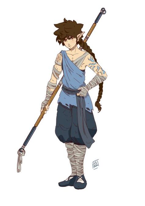 Human Animation, Monk Dnd, Armor Drawing, Pathfinder Character, Avatar The Last Airbender Art, Dnd Art, Original Character, Character Design Male, Character Modeling