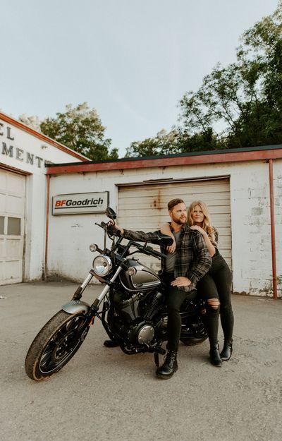 Harley Davidson Couple Pictures, Motorcycle Couple Photography, Harley Couple, Motorcycle Couples, Motorcycle Engagement Photos, Motorcycle Couple Pictures, Motorcycle Photo Shoot, Rock Hill South Carolina, Motorcycle Wedding