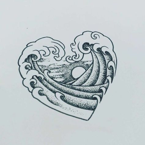 Water Tattoo, Bathroom Idea, Discreet Tattoos, Waves Tattoo, New Bathroom, Best Tattoo Designs, Room Idea, Tattoo Sleeve Designs, Nature Tattoos