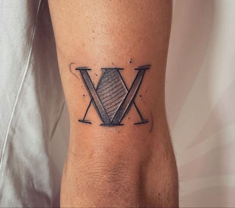 Simple Hunter X Hunter Tattoo, Hunger X Hunter Tattoo, Anime Tattoos Small Hunter X Hunter, Judgement Chain Tattoo Hxh, Herne The Hunter Tattoo, Hunter Tattoo, Anime Tattoos, Hunter X Hunter, Tattoo Style