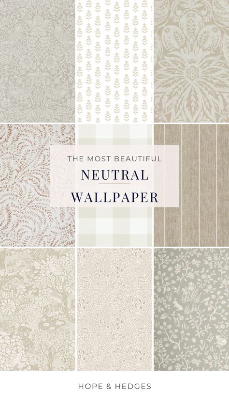 These are the most beautiful neutral wallpaper ideas for your home! From neutral floral prints, to neutral stripe wallpaper, these are classic and stunning. Tan, beige, cream, light grey, or taupe wallpaper ideas are versatile, timeless, and can really transform your walls into something gorgeous. Powder room wallpaper, girls bedroom wallpaper, boys bedroom wallpaper, dining room wallpaper, foyer wallpaper, laundry room wallpaper- you name it, there's something here for every room in your home. Wallpapers For Bathrooms, Half Bath Wallpaper, Bathroom Wallpapers, Pantry Wallpaper, Foyer Wallpaper, Boys Bedroom Wallpaper, Wallpaper Hope, Wallpapered Entryway, Wallpapers For Walls