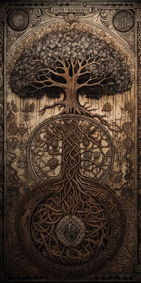 King Warrior Magician Lover, King Warrior, I Am King, Tree Of Life Art, Norse Pagan, Consciousness Art, Tree Of Life Tattoo, Spiritual Artwork, Viking Symbols