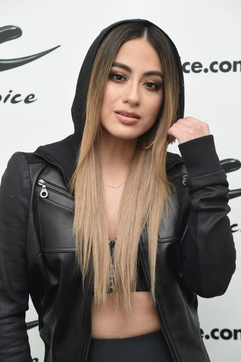 Ally Brooke  Music Choice in NYC http://bit.ly/2teVeUB Ally Brooke, Latest Pics, Gq, Bomber Jacket, Hollywood, Leather Jacket, Music