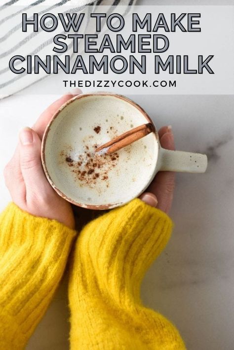 Cinnamon Milk Benefits, Steamed Milk Recipe, Frothed Milk Recipes, Milk Steamer, Caffeine Free Drinks, Sleep Insomnia, Food Keto, Beverage Bar, Cozy Drinks