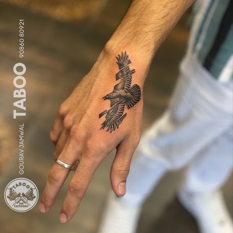 #raventattoo #raven #raventattoos #custommade #custom #customtattoo #tattooart #tattoolife #tattoolove #tattoogirl #tattoomen #tattoostyle #tattooideas #tattooartist #tattooinspiration #tattoosketch #tattooworld #tattoowork #taboo at #tabootattoo #tattoostyle #tattooistgourav #tattooartistdiva #taboothetattooistt Raven Hand Tattoo, Boys Tattoo Hand, Negative Tattoo, Sleeve Template, Native American Myths, Short Quote Tattoos, Native American Eagle, Half Sleeve Tattoos Drawings, Native American Tattoos