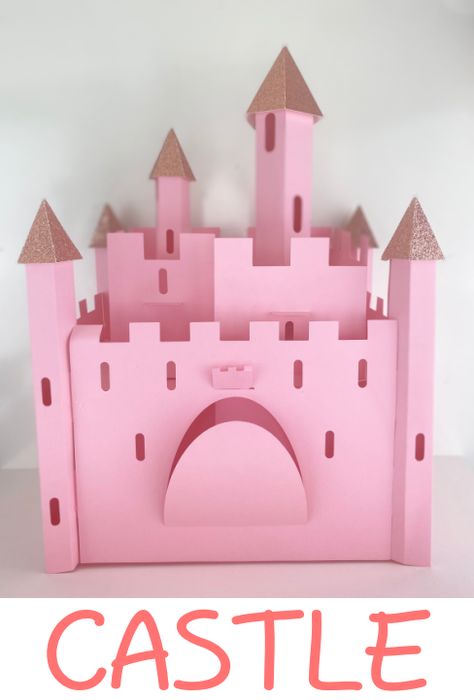 Paper Castle Diy, Paper Castle, Castle Crafts, Castle Project, Cardstock Crafts, Diy Recycled Projects, Beginner Crafts, Princess Diy, Simple Crafts