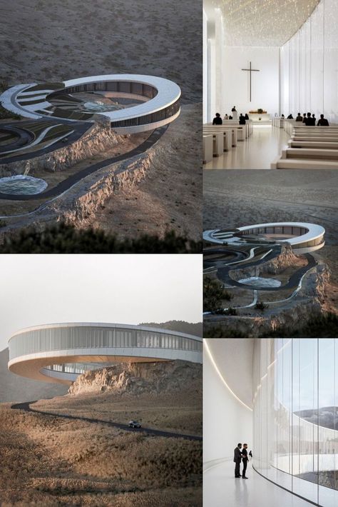 Hill Architecture, Mountain Architecture, Floating Architecture, Entrance Gates Design, Architectural Sculpture, Interior Design Presentation, Building Concept, Big Cities, Architecture Building Design