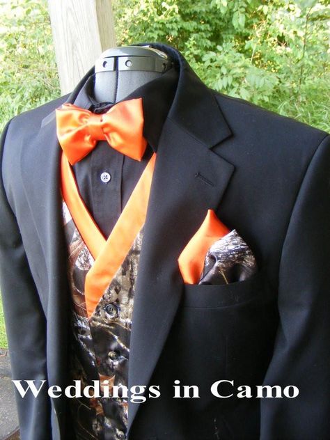 WEDDINGS in CAMO.com CAMO Men's Satin CAMO vest is available in sixteen colors with an accent color that is a compliment. This listing is for VEST only. Ties are sold separately. PLEASE ADD A NOTE FOR THE COLOR OF TRIM Buckle adjusters in the back. SHOWN is the Mossy Oak New Break Up in Satin with Orange accent. Mossy Oak New Break Up in Satin with Coral accent. TALL SIZES ARE AVAILABLE for the same price. Please add a note to your order. ORDER THE COLOR OF CAMO FOR THE BODY and our de... Camo Tux, Rose Pink Bridesmaid Dresses, Camo Suit, Camo Vest, Wedding Engagement Pictures, Yosemite Wedding, Camo Wedding, Budget Friendly Wedding, Camo Men