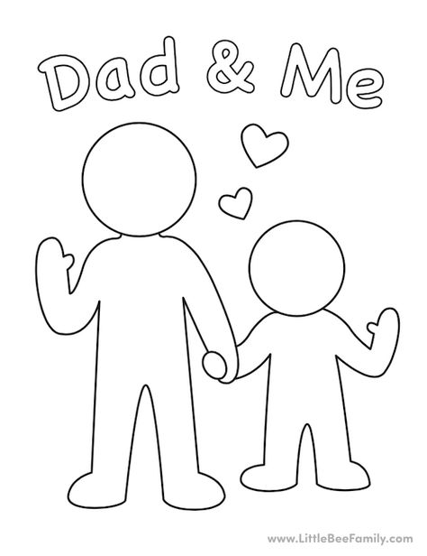 Dad and Me Coloring Page (FREE Father's Day Printable) Father Crafts For Kids, All About My Dad Preschool, Father Day Activities For Preschoolers, Family Day Activities Preschool, Fathers Day Coloring Pages For Kids, Father's Day Activities For Preschoolers Printables, Happy Father's Day Drawings, Tėvo Diena, Drawings For Dad